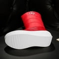 thumbnail image 5 of Mepaouo Waterproof Snow Boots for Women Mid Wide Calf Platform Outdoor Walking Winter Boots(Red,7.5), 5 of 8