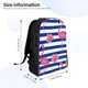 thumbnail image 4 of Fotbe Pink Flamingo Mochila de Viaje para Laptop, Mochila Ejecutiva Delgada y Resistente 15.6", 4 of 8