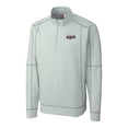 thumbnail image 2 of Men's Cutter & Buck  Gray Lansing Lugnuts  Clique Helsa Performance Half-Zip Knit Pullover, 2 of 3