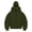 Blackish Green, variant on Unisex Solid Color Zip Up Hoodie, Double Hood Design Windproof Fleece Lined Pullover with Pockets, Winter Warm Face Cover Sweatshirt for Outdoor Sports Streetwear Pink L