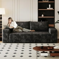 Modern Corduroy 71" 3-Seater Sofa, No Assembly Needed