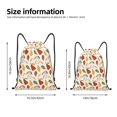 thumbnail image 4 of Drawstring Backpack - Autumn Pears Splash Proof Small Drawstring Gym Bag for Women Men, Cinch Sports String Bag Backpack for Travel Swimming Beach, 4 of 8