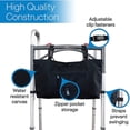 thumbnail image 5 of Bolsa para silla de ruedas para accesorios - Se adapta a andadores, andadores y sillas - Mochila ajustable para personas mayores - Bolsa plegable para mujeres mayores, bandeja con ruedas par, 5 of 5