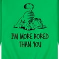 thumbnail image 3 of Garfield - More Bored Than You - Men's Crew Neck Fleece Pullover, 3 of 5