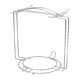thumbnail image 4 of Percha de hierro galvanizado, estante para tazas de café cromado, estante para tazas de agua sin clavos, estante creativo para almacenamiento de suministros de cocina, 4 of 6