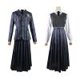 thumbnail image 1 of Traje de vestir de mujer Ropa de juego de rol Traje gris miércoles para niñas (S), 1 of 8