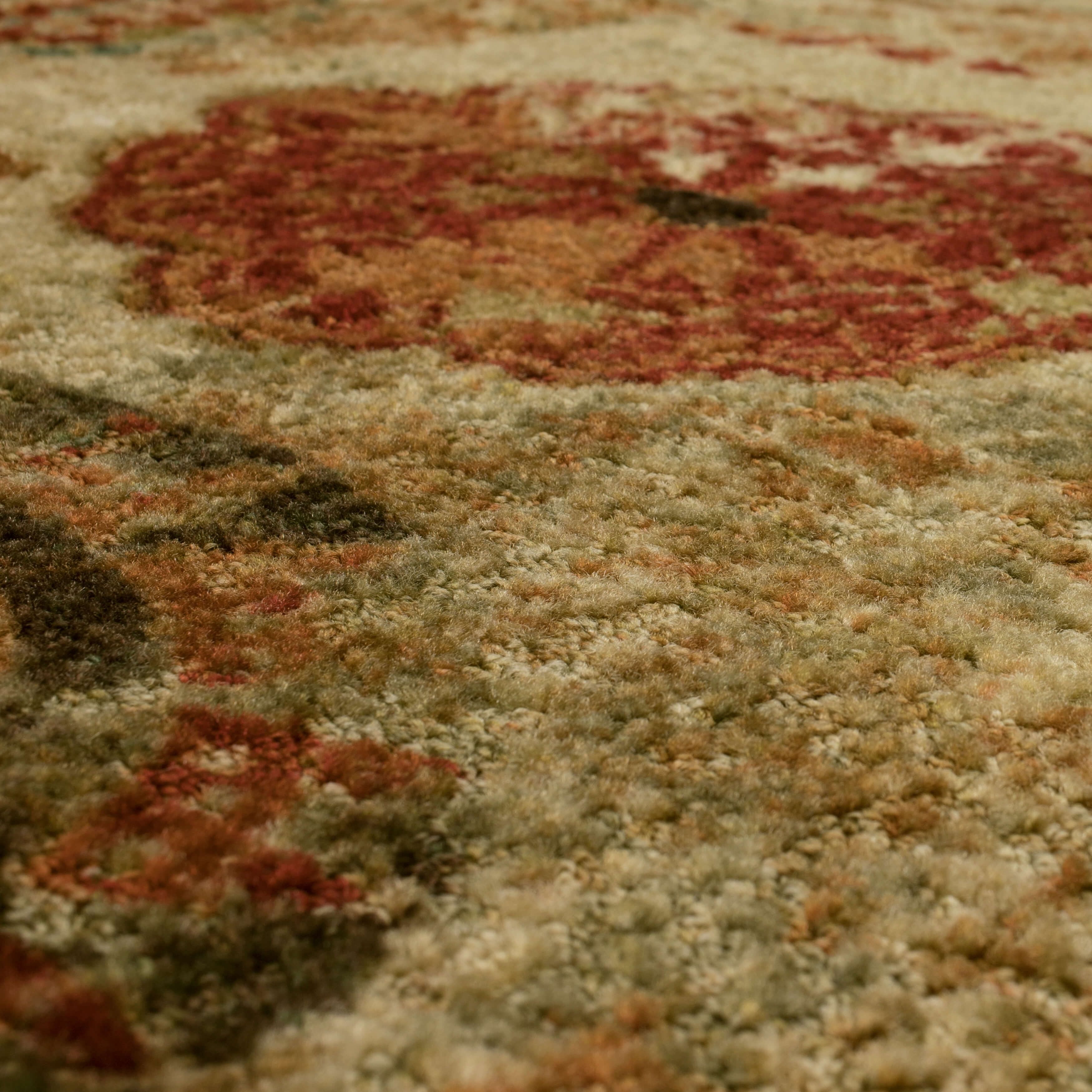Mohawk Home Caravan Medallion Multi Low Pile Non-Slip Stain/Fade Resistant Indoor Area Rug, 7' 6" x 10'