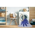 thumbnail image 2 of Ahgly Company Machine Washable Indoor Round Transitional Blue Angel Blue Area Rugs, 4' Round, 2 of 7