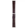 thumbnail image 2 of Morellato Bolle Alligator Embossed Genuine Calf Leather Watch Strap - Bordeaux - 18mm - Chrome-plated Stainless Steel Buckle - MORELLATO 1930 Collection, 2 of 8