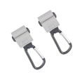 thumbnail image 3 of 2 Piezas Ganchos para Cochecitos Clips para Cochecitos Accesorios para Cochecitos Percha para Cochecitos Ganchos Organizadores para Cochecitos Cocheci Gris, 3 of 8