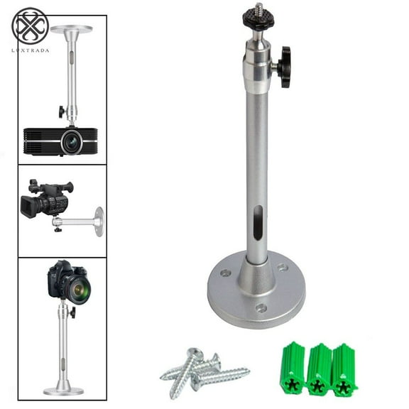 Luxtrada Mini Projector Mount, Aluminium Alloy, 18cm Length, 5kg Load Capacity, Silver