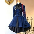 thumbnail image 1 of DPTALR Robe Princesse Vintage Gothique à Col de Cour Patchwork pour Femmes, 1 of 4