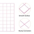 thumbnail image 3 of Uxcell 16"x16" Wire Grid Panel, 1 Pack Wall Grid Panels Board Photo Display Decor Hanging Organizer, Pink, 3 of 5