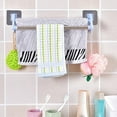 thumbnail image 3 of 1 Pcs Towel Rack, Towel Rack Towel Rail No Drilling Bathroom Double Pole, Wall Mount Towel Holder Heavy Duty Towel Rack Double Towel Rail for Bathroom, 3 of 9