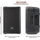 thumbnail image 4 of JBL Professional IRX108BT Altavoz PA autoamplificado, Altavoz portátil con Bluetooth, Woofer de 8", 1300 W, DJ móvil, Músicos, Lugares pequeños, Ceremonias y Eventos Deportivos, Negro, 4 of 5
