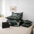 thumbnail image 6 of Homewish Wild Owl 7pcs Bedding Comforter Set,Yellow Flower Floral Queen Bedding Sets,Green Rustic Leaves Queen Sheet Sets For Boys Teens,Super Cozy Room Decor Reversible, 6 of 8