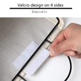 thumbnail image 3 of Bolsa de almacenamiento para colgar en la pared, impermeable sobre la puerta, organizador de armario, contenedores de ropa de bolsillo colgantes para dormitorio, baño (blanco), 3 of 5