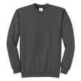 thumbnail image 5 of Mens Core Fleece Classic Crewneck Cotton/Poly fleece Sweatshirt Charcoal L, 5 of 6