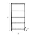 thumbnail image 1 of Honey Can Do 5-Tier Adjustable Storage Shelving Unit, 1 of 9