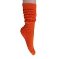 thumbnail image 5 of Slouchy Socks for Women Pack 3 Pairs Cotton Shoe Size 5 to 10 - Orange, 5 of 11