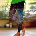thumbnail image 5 of Endives Women's Legging High Waisted Milky Way Print Stretchy Yoga Legging Workout Pants Casual Daily Wear Blue, 5 of 7