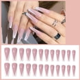 thumbnail image 3 of Uñas postizas, uñas postizas a presión, uñas postizas de cobertura completa para mujeres y niñas, (3 cajas, 24 piezas cada una) 1093, 3 of 6
