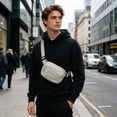 thumbnail image 5 of Deeceymbur Chest Bag Shoulder Body Pack Unisex Casual Waist Pouch for Outdoor Sports Phone Holder, 5 of 7