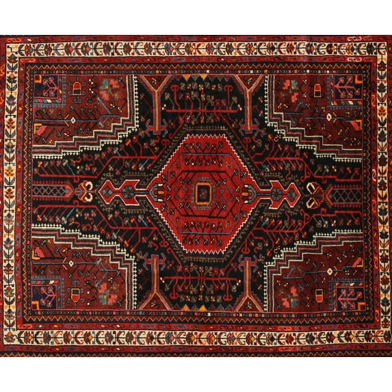 Ahgly Company Indoor Rectangle Traditional Reddish Brown Persian Area Rugs, 2' x 3'