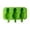 Green, variant on Snowman-Shaped Silicone Mold, Reusable Ice Pop Maker for Homemade Frozen Treats