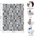 thumbnail image 4 of Gray Christmas Tree Pattern Blanket,Comfortable Soft Flannel Throw Blanket,All Season,Warm Lightweight Blankets for Sofa Bed Couch Living Room Chair,30"x40", 4 of 4