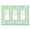 Rocker - Triple (3-Gang), variant on WIRESTER Triple 1-Gang Decorator Light Switch and 2-Gang Toggle Wall Plate/Switch Plate Cover, Solid Mint Green