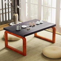 Coffee Table with Folding Legs,Portable Low Floor Coffee Table,Wooden Folding Tea/Snack Breakfast Serving Table for Home