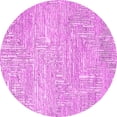 thumbnail image 1 of Ahgly Company Indoor Round Solid Pink Modern Area Rugs, 8' Round, 1 of 4
