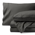 thumbnail image 1 of Bare Home Organic Flannel Sheet Set - 100% Organic Cotton - Deep Pocket - 4-Pieces - Queen, Gray, 1 of 7