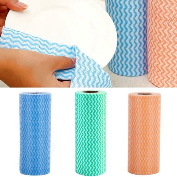 Disposable Cleaning Towels，Reusable Cleaning Cloths，Kitchen Towels Dish Cloths Dish Rags，Non Woven Fabric Handy Wipes，Household &Kitchen Towels