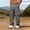 #075-Gray, variant on Men's Outdoor Cargo Pants for Men Solid Color Drawstring Elastic Waist Multi Pocket Trousers for Hiking Gift