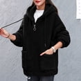 thumbnail image 5 of Misright Women's Big Size Fleece Hooded Top Long Sleeve for Hiking Camping Wear, 5 of 8