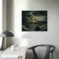 thumbnail image 4 of EastSmooth Underwater Thunderstorms Thunderstorm Nights Thunder Art Lighthouse Paintings Wooden Boats in Thunde Canvas Poster Wall Art Decor Print Picture Paintings for Living Room Bedroom Decoration, 4 of 5