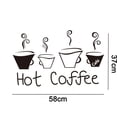 thumbnail image 2 of Calcomanía de pared con frase de café caliente para cocina, restaurante, cafetería, sala de estar, oficina, decoración, 2 of 6