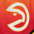 thumbnail image 4 of Men's Mitchell & Ness Gold/Red Atlanta Hawks 1986/87 Hardwood Classics Fadeaway Reload 3.0 Swingman Shorts, 4 of 4