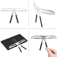 thumbnail image 3 of Herwey 4 Types Permanent Eyebrow Ruler Eyebrow Measure Balance Extension Ruler Eyebrow Shape Stencil, Eyebrow Shaping Stencil, Eyebrow Designer, 3 of 8
