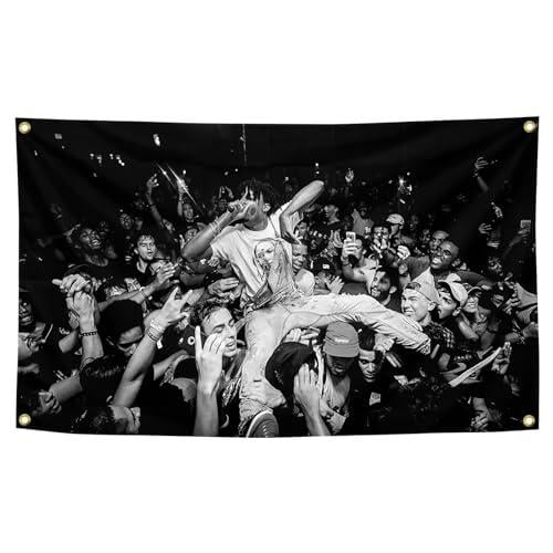 album cover flag boy flag Banner Fun Wall Decor with Brass Grommet for College Dormitory, Room Decoration