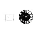 thumbnail image 1 of Conjunto De Mesa Auxiliar Compacta De Acrílico Y Reloj De Pared Decorativo Silencioso Para Espacios Modernos Como Salas De Estar, Dormitorios, Oficinas, Hoteles Y Baños., 1 of 8