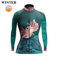 thumbnail image 3 of Jersey de ciclismo de manga larga para mujer de México, ropa de competición de ciclismo de montaña fina o polar de invierno, 3 of 5