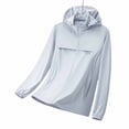 thumbnail image 3 of Ihhxva Women's Uv Protection Quick Dry Moisture-Wicking Sun Hoodie Lightweight Hiking Top Long Sleeve Athletic Pullover Summer Outdoor Running Yoga L-5XL, 3 of 6