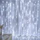 thumbnail image 5 of Cortina de luz cortina decoración nocturna cortina de luz guirnalda de luz (caja de batería + fuente de alimentación USB doble 3 * 3 metros 300 luces luz blanca Rojo Verde, 5 of 5