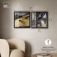 thumbnail image 5 of Glamorous Black and Gold Luxe Pair Shadowbox Print Gold Wall Art Set by Art Remedy, Black Frame, 20 x 20, 5 of 6