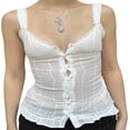 thumbnail image 3 of Débardeurs en Dentelle pour Femmes Sans Manches Ourlet Camisole, 3 of 9