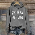 thumbnail image 2 of Female Winter Female Retirement Hot Girl T Shirt Lightweight Pullover Top Vintage Halloween Print Hoodie Sweatshirt, 2 of 2
