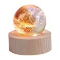 thumbnail image 2 of Fiudx Bolas de Cristal de Colores, Esferas Celestes Luminosas, Adornos de Vitral Únicos, Diseño de Galaxia Brillante, Regalo de Decoración para El Hogar, Creación de Un Ambiente Relajante, 40 Mm de D, 2 of 4